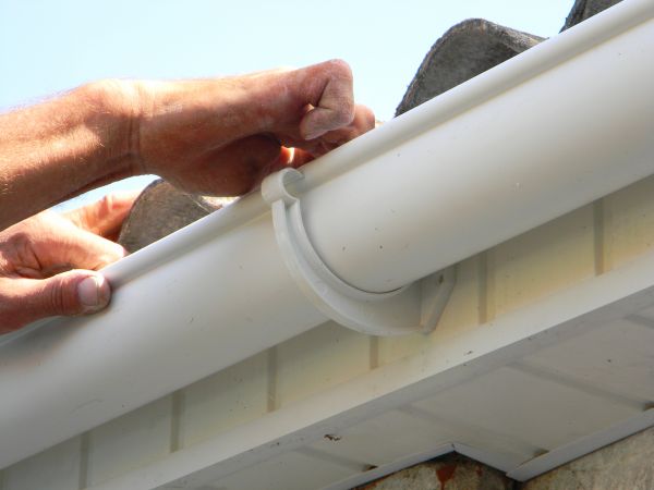 Plastic Gutter Repair in Granville