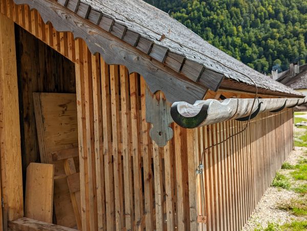 Wood Gutter Installation in Granville