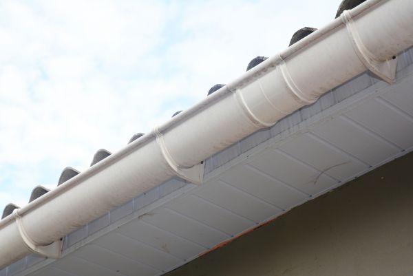 Plastic Gutter Installation in Granville